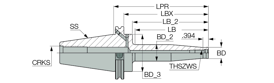 CAT40 ODP M 8X4.000