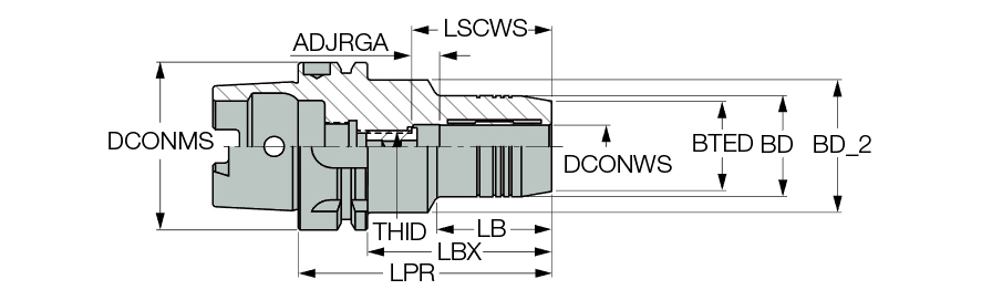 HSK A50 HYDRO 3/4X3.937