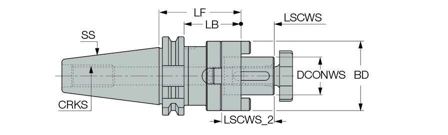 DIN69871 40 SEMC 22X 55