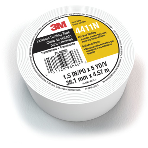 3M Extreme Sealing Tape 4411N Translucent 1 1/2″ × 5 yd 40 mil